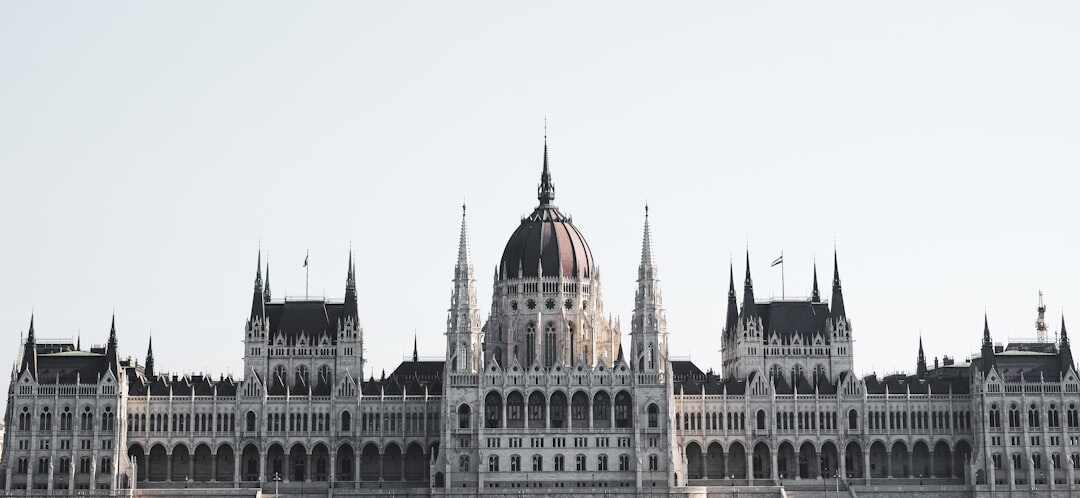 Modern parliament building exterior